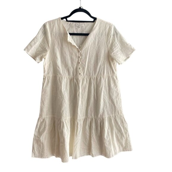 Madewell Ivory Eyelet Dress - Picture 1 of 8